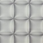 Papel de Parede Vinílico Geométrico Almofadas Cinza