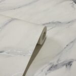 Papel de Parede Vinilico Mármore Carrara Cinza c/ Prata PDL1503