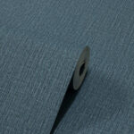 Papel de Parede Vinílico Linho Azul Jeans c/ Glitter PDI0050