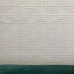 Papel de Parede Alto Relevo Geométrico Off White