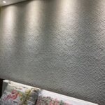 Papel de Parede Alto Relevo Damask Off White
