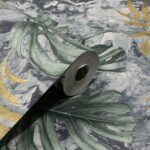 Papel de Parede Vinílico Floral Verde Cores PDF0011