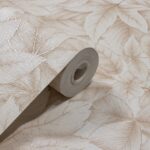 Papel de Parede Vinílico Floral Marrom Claro PDF1307