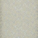 Papel de Parede Vinilizado Floral Azul e Off White
