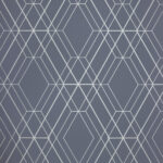 Papel de Parede Geométrico Cinza Escuro com prata PDG0073