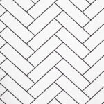 Papel de Parede Vinílico Tijolinho Branco e Preto PDG01SN