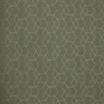 Papel de Parede Vinilizado Geométrico Losângo Verde com Dourado PDG0641
