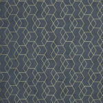 Papel de Parede Vinilizado Geométrico Losângo Grafite com Dourado PDG0642