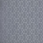 Papel de Parede Vinilizado Geométrico Losângo Cinza com Prata PDG0643