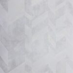 Papel de Parede Geométrico Off White com Cinza Claro e Glitter PDG3403