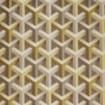 Papel de Parede Vinílico 3D Geométrico Bege e Creme