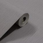 Papel de Parede Vinílico Linho Cinza Escuro c/ Brilho PDI9610