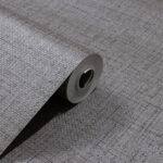 Papel de Parede Vinílico Linho Cinza Escuro Trama PDL5587