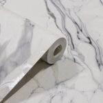 Papel de Parede Vinílico Mármore Cinza e Branco PDL8125