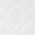 Papel de Parede Alto Relevo Damask Branco