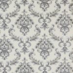 Papel de Parede Vinílico Damask Off White Com Chumbo