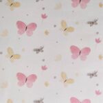 PAPEL DE PAREDE VINÍLICO INFANTIL BORBOLETAS ROSA MENINA-PDI1521 COL.VERSAILLES