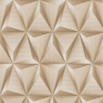 Papel de Parede Vinílico Geométrico 3D Areia