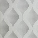 Papel de Parede Vinílico Geométrico Cinza com Prata