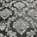 Papel de Parede Vinílico Damask Fundo Preto PDD8003