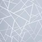 Papel de Parede Geométrico Cinza com Prata PDG0001