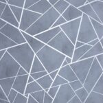 Papel de Parede Geométrico Cinza Escuro com Prata PDG0002