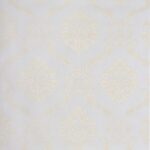 Papel de Parede Damask Bege com Dourado PDRF953