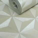 PAPEL DE PAREDE VINÍLICO GEOMÉTRICO PEROLADO 3D-PDG8806-COL.VERSAILLES