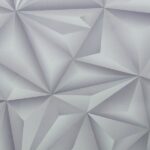 PAPEL DE PAREDE VINÍLICO GEOMÉTRICO 3D OFF WHITE E CINZA-PDG5034-COL.VERSAILLES