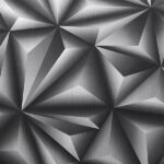 PAPEL DE PAREDE VINÍLICO GEOMÉTRICO 3D PRETO-PDG5032 COL.VERSAILLES