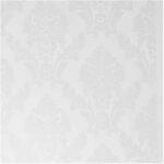 Papel de Parede Alto Relevo Damask White
