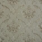 Papel de Parede Vinílico Damask Marrom Metálico