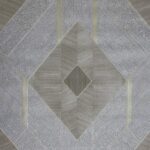 PAPEL DE PAREDE GEOMÉTRICO MARROM COM CINZA -PDG3091 - COL. ANNECY